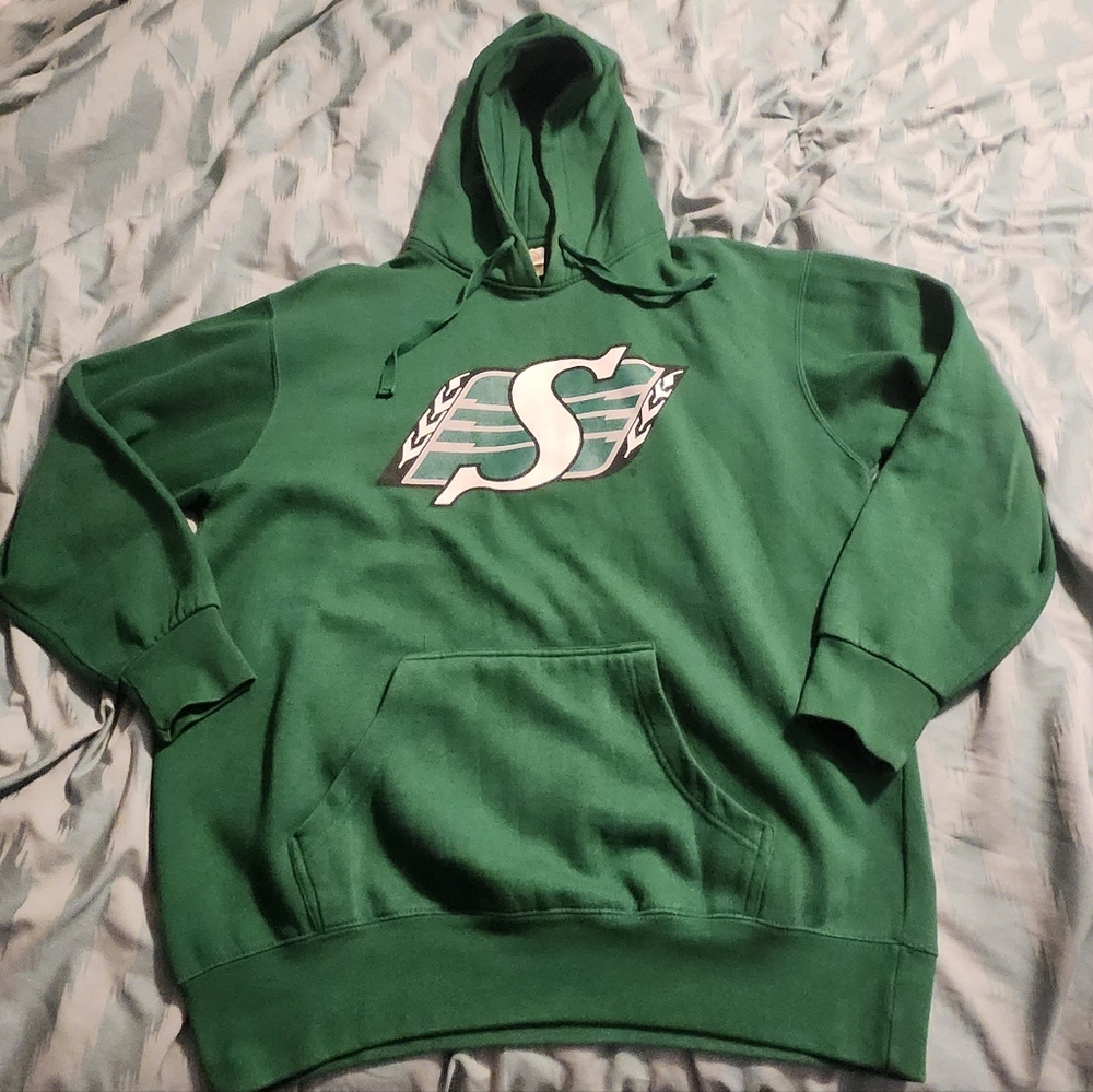 Vintage SOGO Saskatchewan Rough Riders Hoodie Men's Size‎ Medium .